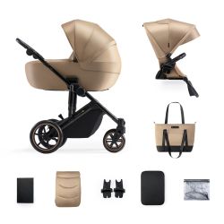 Kinderkraft Kombi-Kinderwagen 2in1 Prime 2 Sandrose Beige