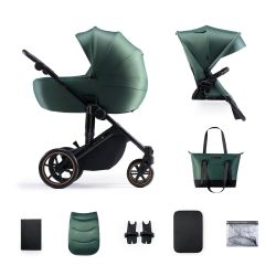 Kinderkraft Kombi-Kinderwagen 2in1 Prime 2 Dark Green