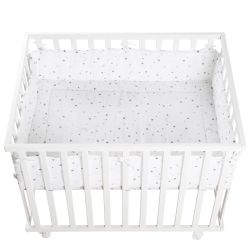 Roba Laufgitter Sternenzauber grau 75x100cm grauer Schutzeinlage