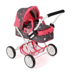 Bayer Chic 2000 Puppen Mini-Kuschelwagen SMARTY Butterfly Koralle