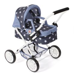 Bayer Chic 2000 Puppen Mini-Kuschelwagen SMARTY Sternchen navy