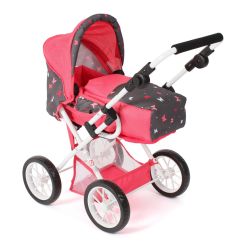 Bayer Chic 2000 Puppen Kombi-Puppenwagen LENI Butterfly Koralle