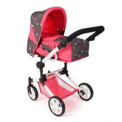 Bayer Chic 2000 Puppen Kombi-Puppenwagen JARA Butterfly Koralle