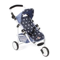 Bayer Chic 2000 Puppen Jogging-Buggy LOLA Sternchen navy