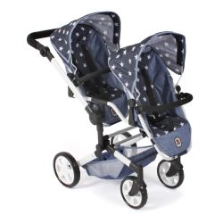 Bayer Chic 2000 Puppenwagen Linus Duo Sternchen navy