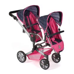 Bayer Chic 2000 Puppenwagen Linus Duo Konfetti pink