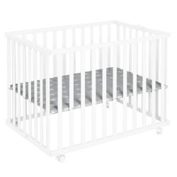 roba Laufgitter klappbar weiß mit Einlage Little Stars 74x100 cm Spielgitter