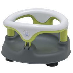 Rotho Baby Badesitz Badering mit aufklappbarem Ring grau/weiß/apple green