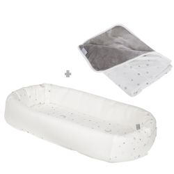 Roba Kids Loungeset Babynestchen mit Jerseydecke Sternenzauber