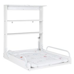 Roba Wandwickelregal Vogeltanz weiß lackiert inklusive Wickelauflage