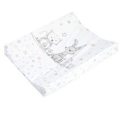 Julius Zöllner Wickelauflage 2-Keil Mulde 50x65 cm Folie Häschen und Eule