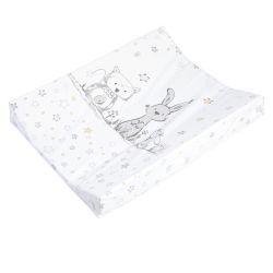 Julius Zöllner Wickelauflage 2-Keil Mulde 60x71 cm Folie Häschen und Eule