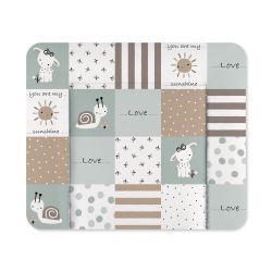 Julius Zöllner Wickelauflage Softy 75x75 Folie Patch blue