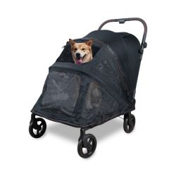Wonderfold PFL Hudson Large Pet Premium Haustierwagen Hundewagen black