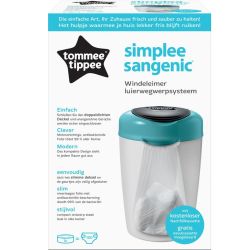 Tommee Tippee Simplee Sangenic Windeleimer inkl. einer Folienkassette blau