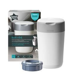 Sangenic Tippee Twist & Click Windeleimer inkl. Folienkassette Baumwoll-Weiß