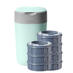 Sangenic Tippee Twist & Click Windeleimer inkl. 7 Kassetten Pfefferminz-Grün
