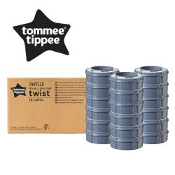 Tommee Tippee Nachfüllkassette Twist & Click & Sangenic Tec Windeleimer 18er Set