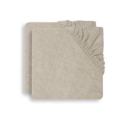 Jollein Wickelauflagenbezug Frottee 75x85 cm Nougat Doppelpack