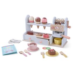 Bayer CHIC 2000 Café & Eiscafé Eisdiele Holz mit Zubehör