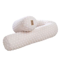 roba Bettschlange Frosty Almond Bettumrandung  170 cm lang Ø 12 cm