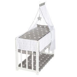 Roba Stuben- & Beistellbett Little Stars 3in1 Babybett weiß