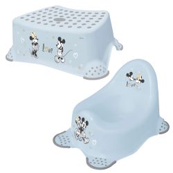 Keeeper 2-teiliges Set Mickey Maus Blau Schemel einstufig & Töpfchen