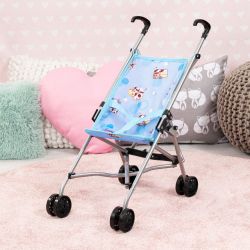 Bayer Design Puppenwagen Buggy blau Kuh Kühe