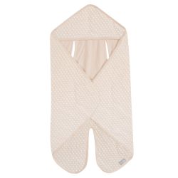 roba Baby Einschlagdecke Frosty Almond Babydecke für Autositz Babyschale