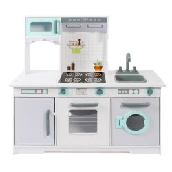 Bayer Chic 2000 Spielküche extra groß weiß mint grau mit Waschmaschine