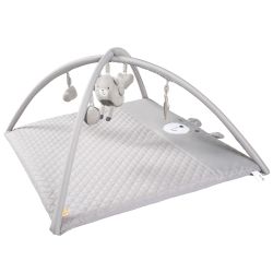 Roba Kids Krabbeldecke 85x75 cm mit Spielbogen Style Silbergrau