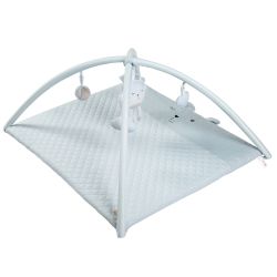 Roba Kids Krabbeldecke 85x75 cm mit Spielbogen Style Hellblau Sky