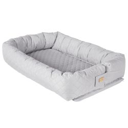 Roba Kids Babylounge 3in1 Reisebett, Wickelauflage, Bettschlange Style grau