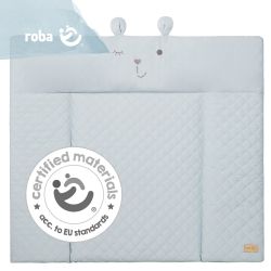 Roba Kids Wickelauflage 85x75 cm soft Bären Benny Style Hellblau Sky