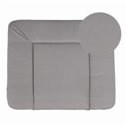 Roba Wickelauflage 85x75 cm grau / weiß Dotty