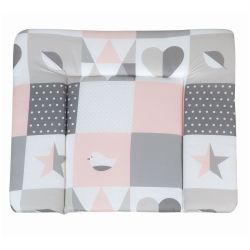 Roba Wickelauflage 85x75 cm Happy Patch rosa