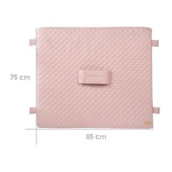 Roba Kids Sicherheitswickelauflage 85x75 cm mit Haltegurt Style Rosa Mauve