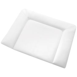Alvi Wickelauflage 70x85 cm Kuschel uni weiß