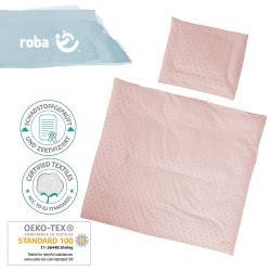 Roba Bettwäsche für Wiege & Stubenwagen 80x80/35x40 cm Lil Planet Rosa Mauve