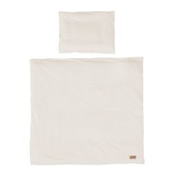 roba Babybettwäsche Seashells Oyster 80x80 cm 2-teiliges Bettwäsche Set Weiß