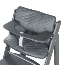 Roba Sitzverkleinerer Luxe 2-tlg. Einlage Graphite für Sit Up Hochstühle