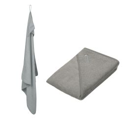 Odenwälder Frottee Kapuzenbadetuch Handtuch 100x100 cm uni grey