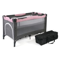 Chic 4 Baby Reisebett Luxus Melange grau-rosa