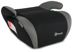 BabyGO Booster i-Size Sitzerhöhung Sitzschale 125-150 cm grau