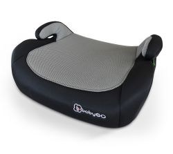 BabyGO Booster i-Size Sitzerhöhung Sitzschale 125-150 cm schwarz melange