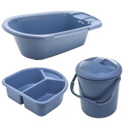 Rotho Bella Bambina Badewannenset 3-teilig Design Cool Blue