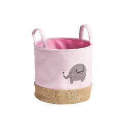 Zeller Present Aufbewahrungskorb Elefant Jute mit Tragegriff 30x29 cm