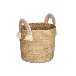 Zeller Kinder Aufbewahrungskorb Korb Rainbow Regenbogen 35x34cm