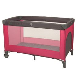 Fillikid Reisebett Standard pink-grau