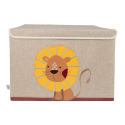 Bieco Kinder Staubox Aufbewahrungsbox mit Deckel Löwe 51x36x36cm